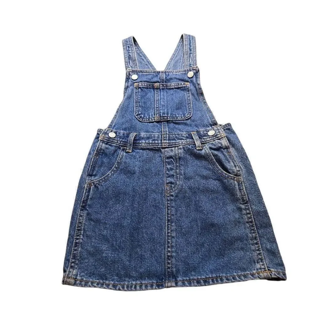 Old Navy denim overall dress, girls 5T